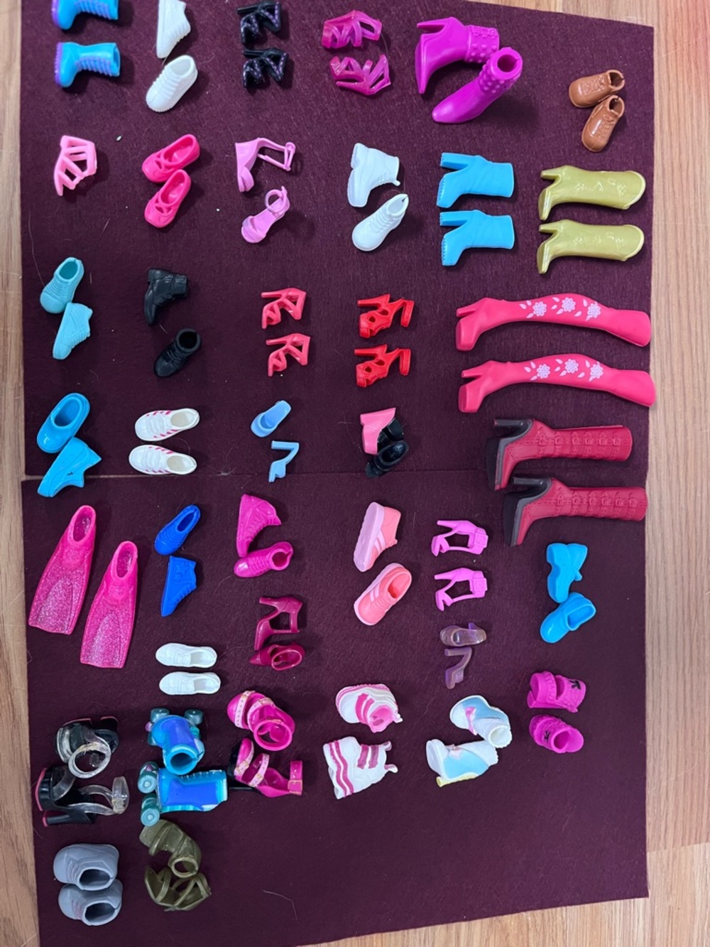 Assorted Doll Shoes and Accessories lot